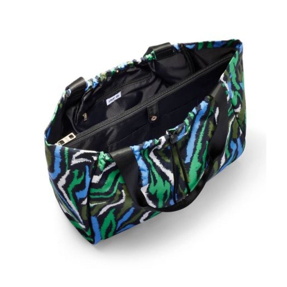 Disco Zebra Green Tote Bag - DVF - Diane von Furstenberg - New - Picture 4 of 5